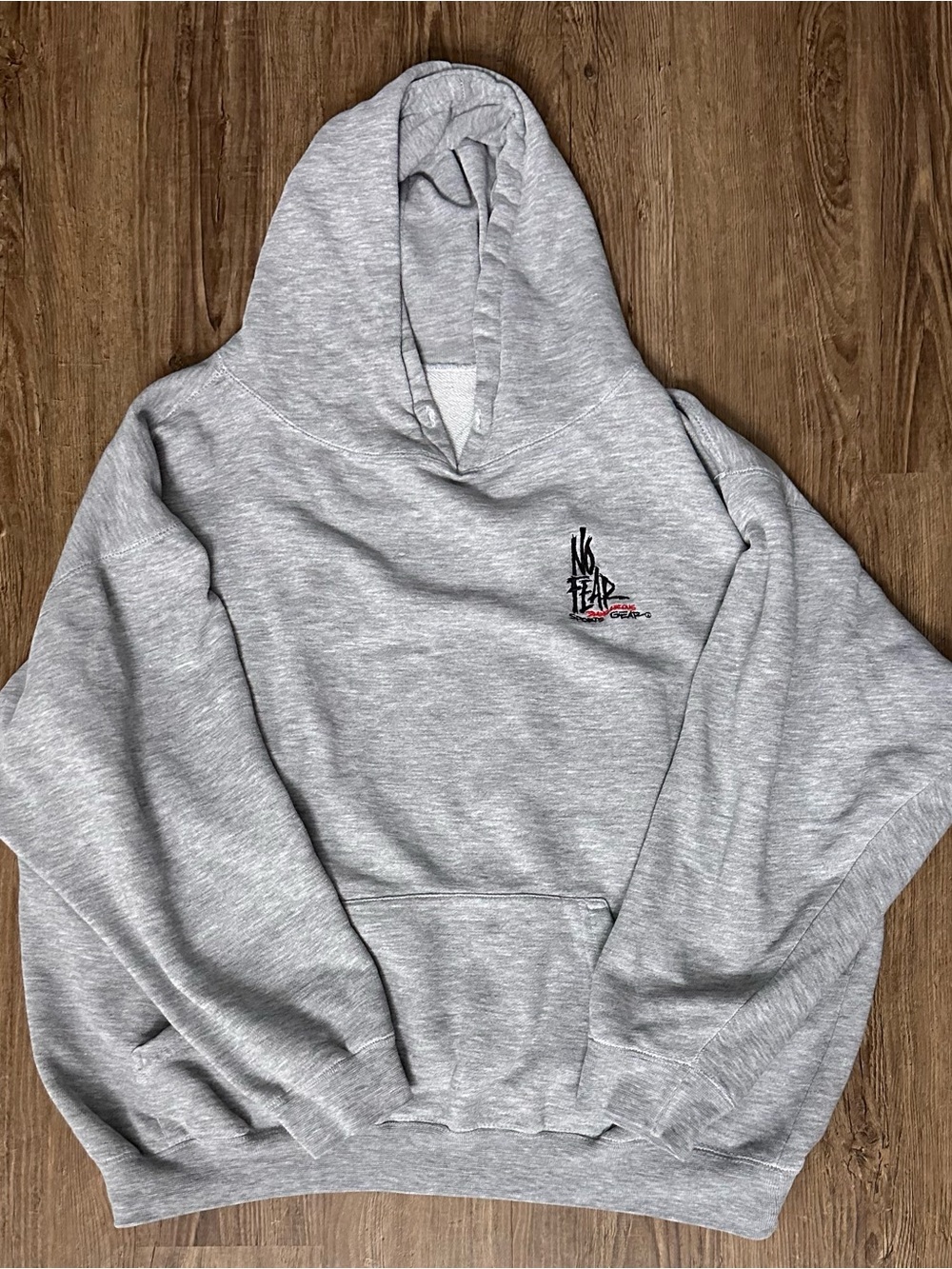 No Fear Men’s Light Gray Pullover Hoodie